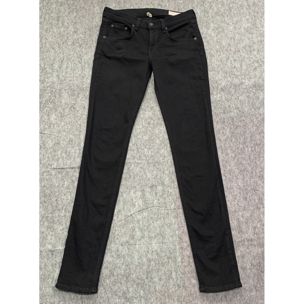 Rag & Bone Women's Mid-Rise Skinny Black Jeans - Size 26